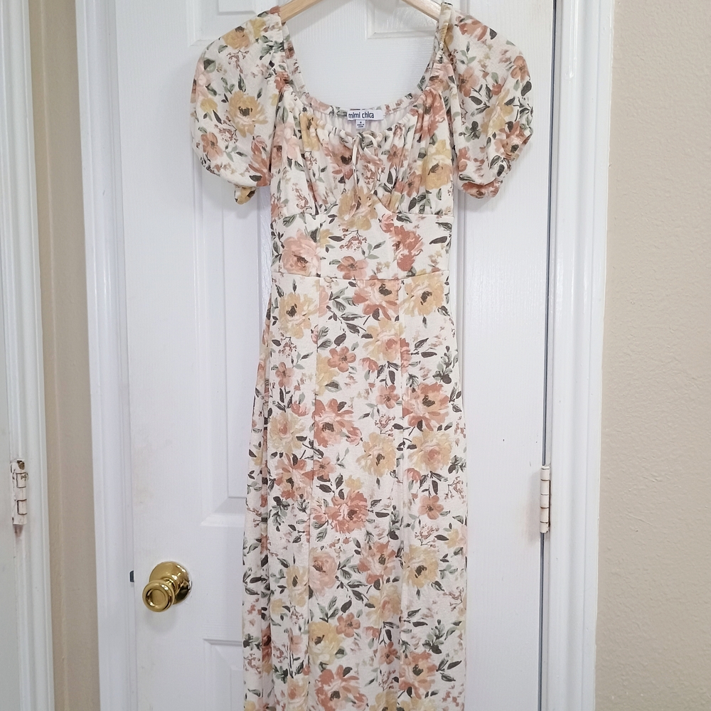 Floral Puff Sleeve Dress